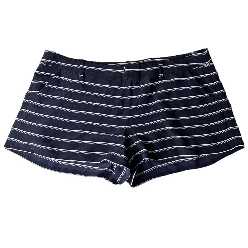 Joie Silk Stripe Shorts. Size 8